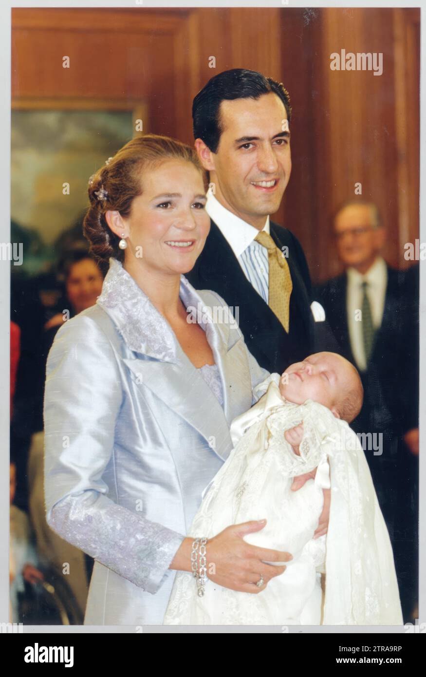10/03/1998. Baptism of the first-born of the Dukes of Lugo, Felipe Juan Froilán. Credit: Album / Archivo ABC / José María Barroso,José García Stock Photo