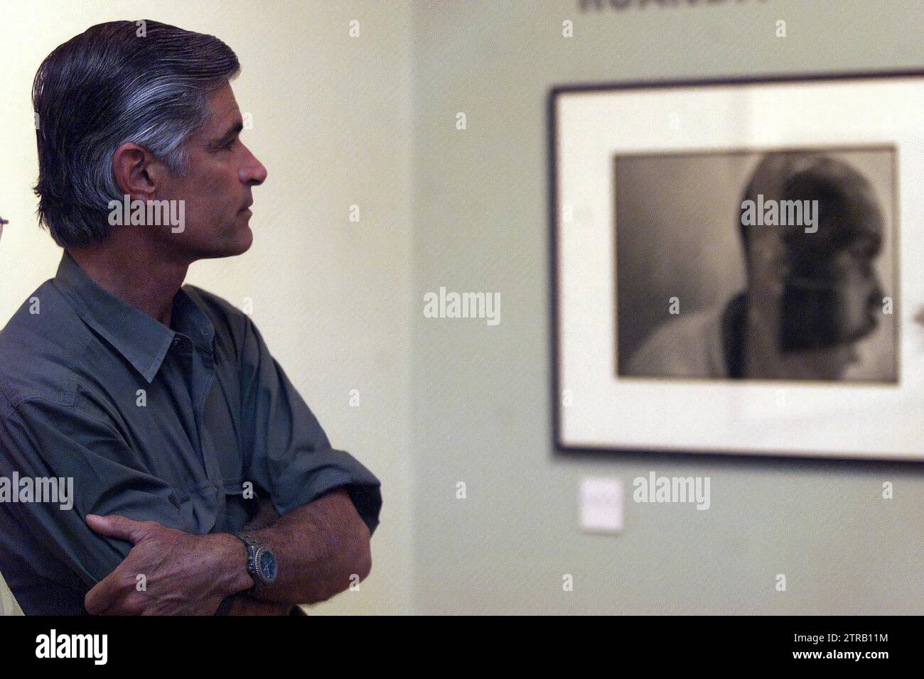 Madrid, 06/19/2000. The American photographer James Natchwey at the opening of the exhibition 'Testimony.' Photo: Chema Barroso. Archdc. Credit: Album / Archivo ABC / José María Barroso Stock Photo