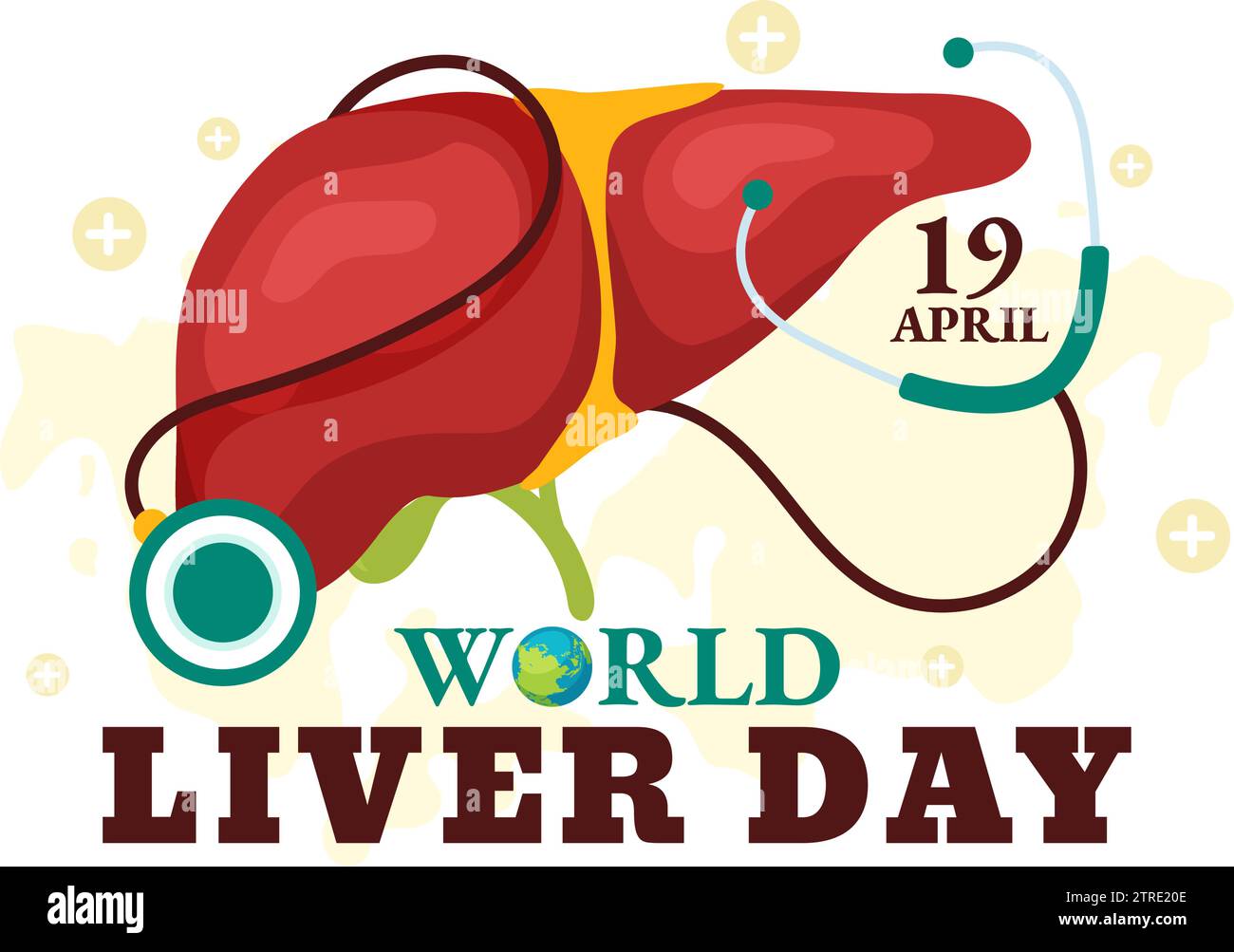 World Liver Day Vector Illustration on April 19th to Raise Global ...