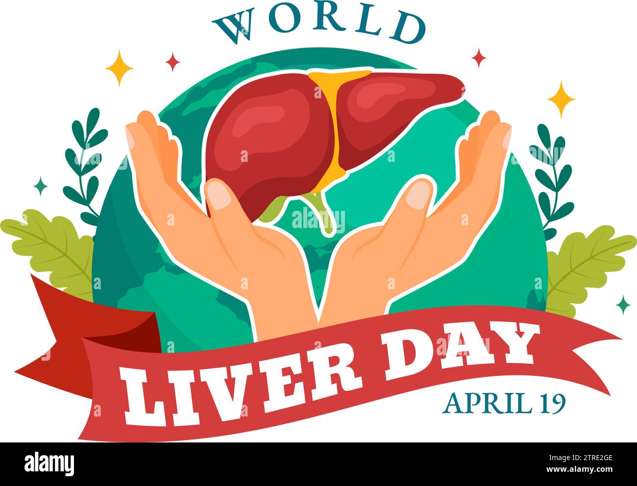 World Liver Day Vector Illustration on April 19th to Raise Global ...