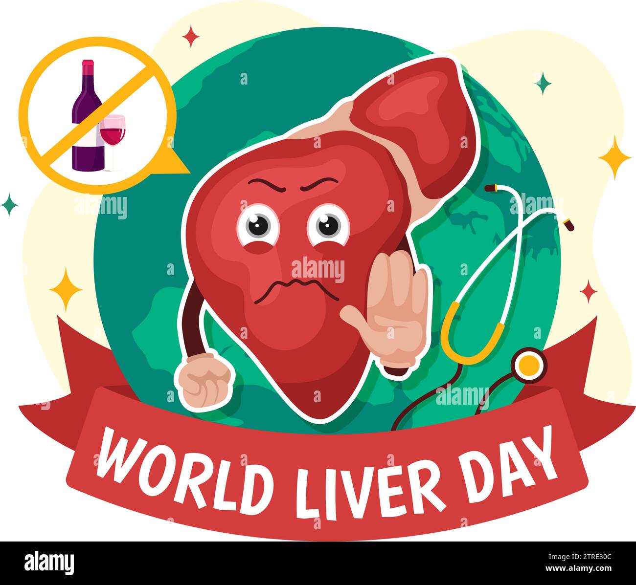 World Liver Day Vector Illustration on April 19th to Raise Global ...