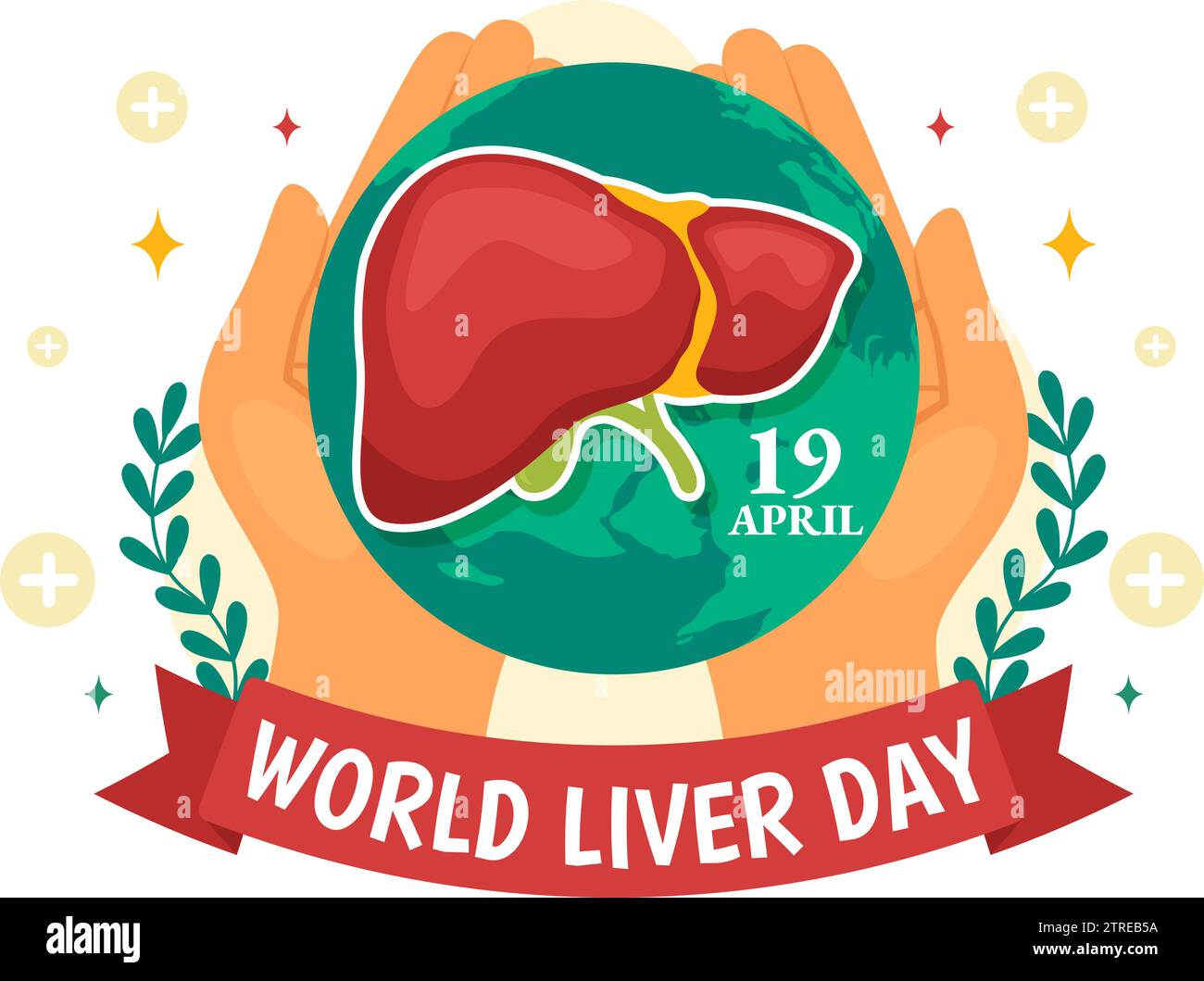World Liver Day Vector Illustration on April 19th to Raise Global ...