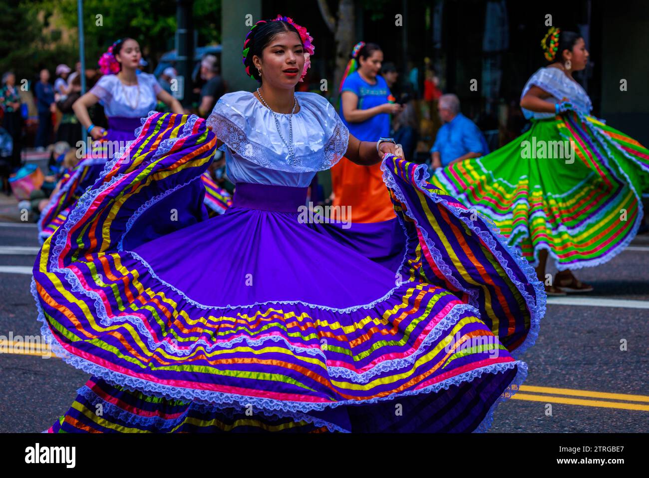 Portland, Oregon, USA June 10, 2023 in the Grand Floral Parade