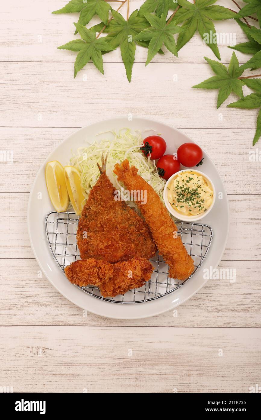 Assorted Deep-fried Seafoods Stock Photo - Alamy