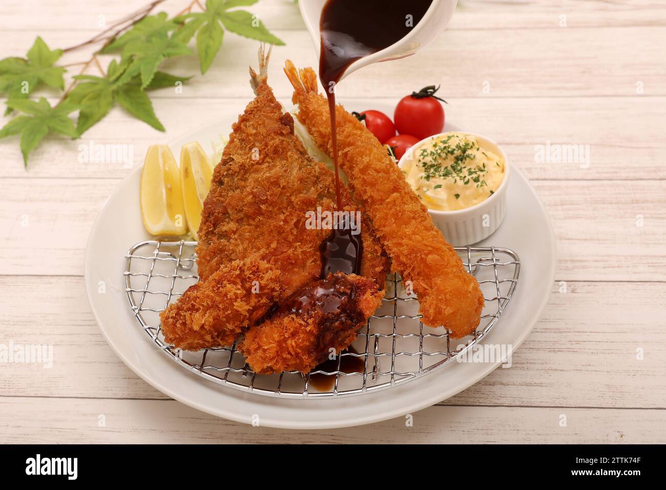 Assorted Deep-fried Seafoods Stock Photo - Alamy