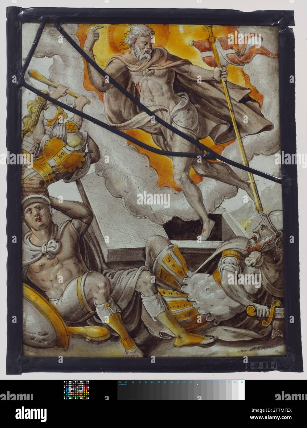 Window with the resurrection, anonymous, 1600 - 1625 Ramp with Christ ...