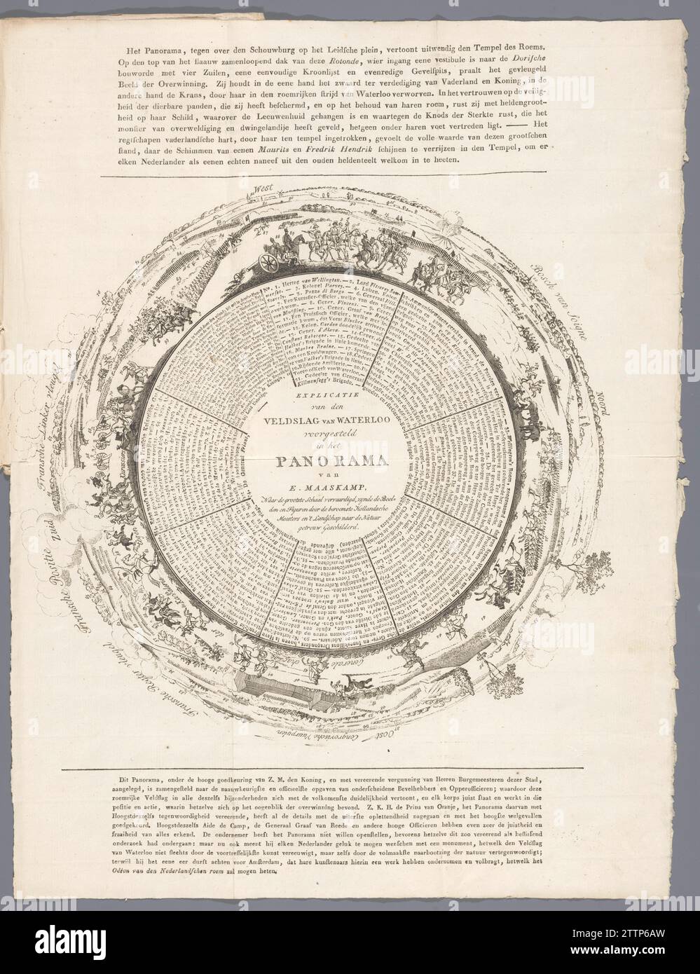 Panorama of the Battle of Waterloo, 1815, Anonymous, 1815 1816