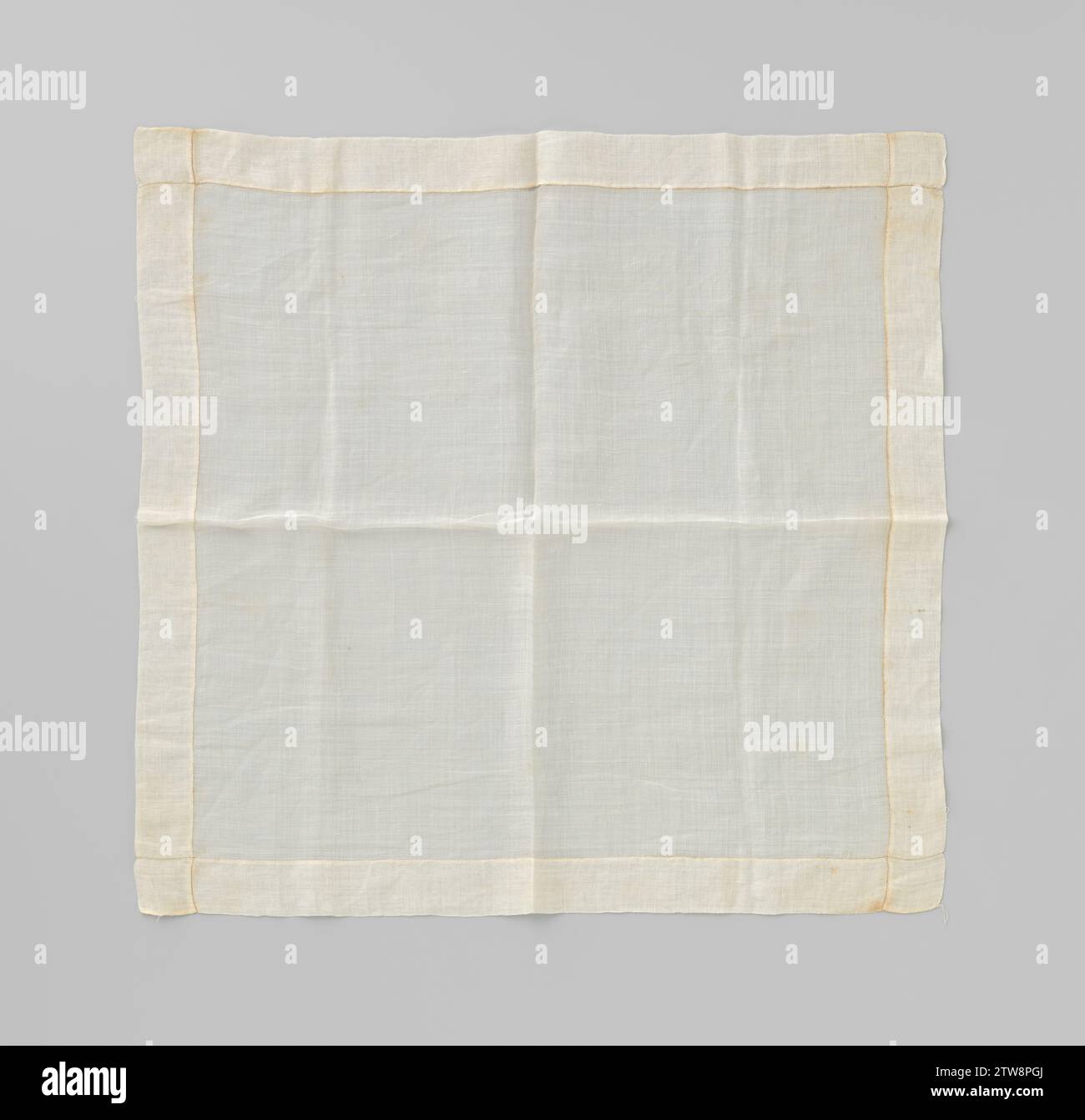 Square handkerchief from Batist, Unknown, 1850 - 1940  Europe batiste  Europe batiste Stock Photo