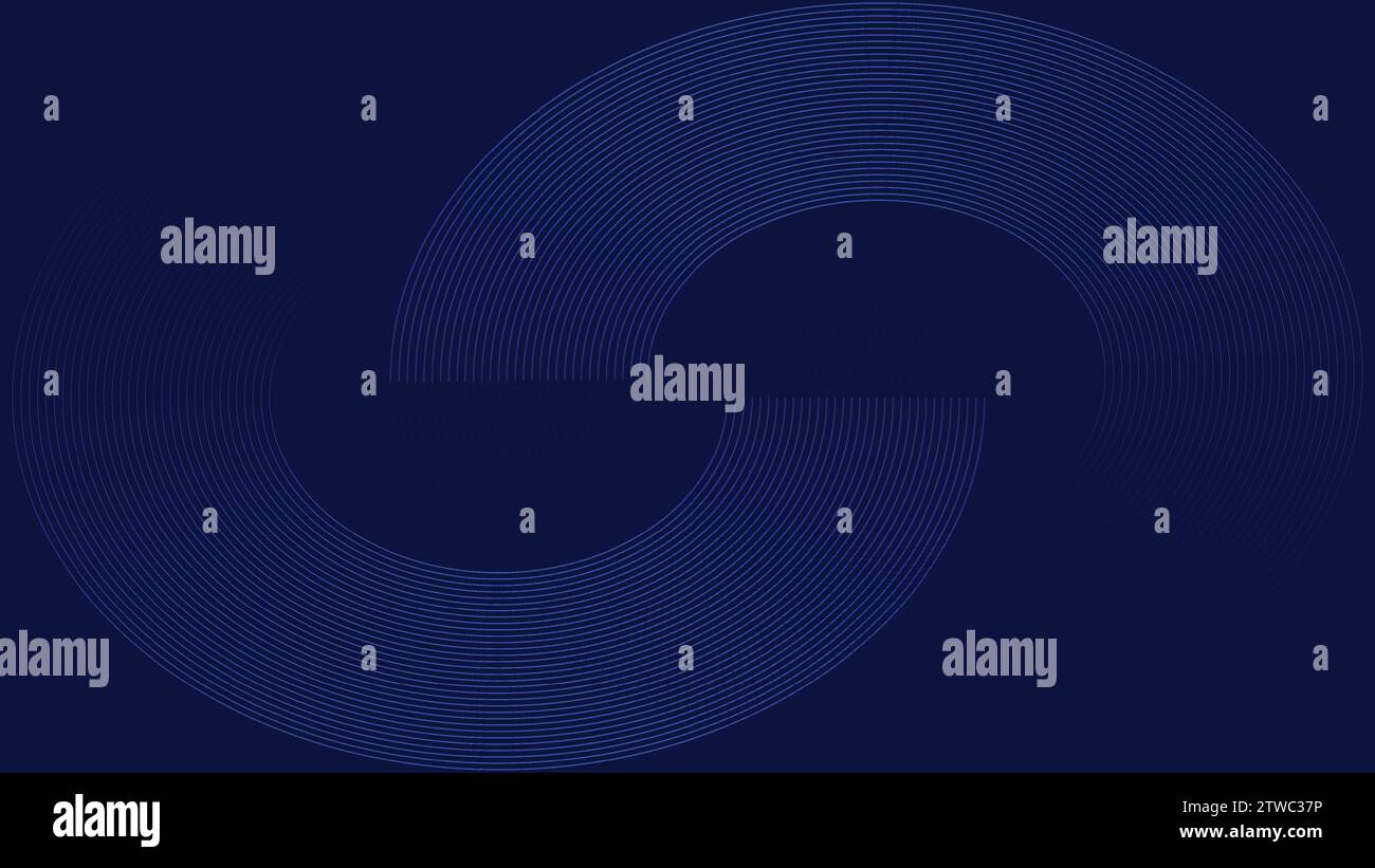 Dark blue abstract background with glowing geometric lines. Modern ...
