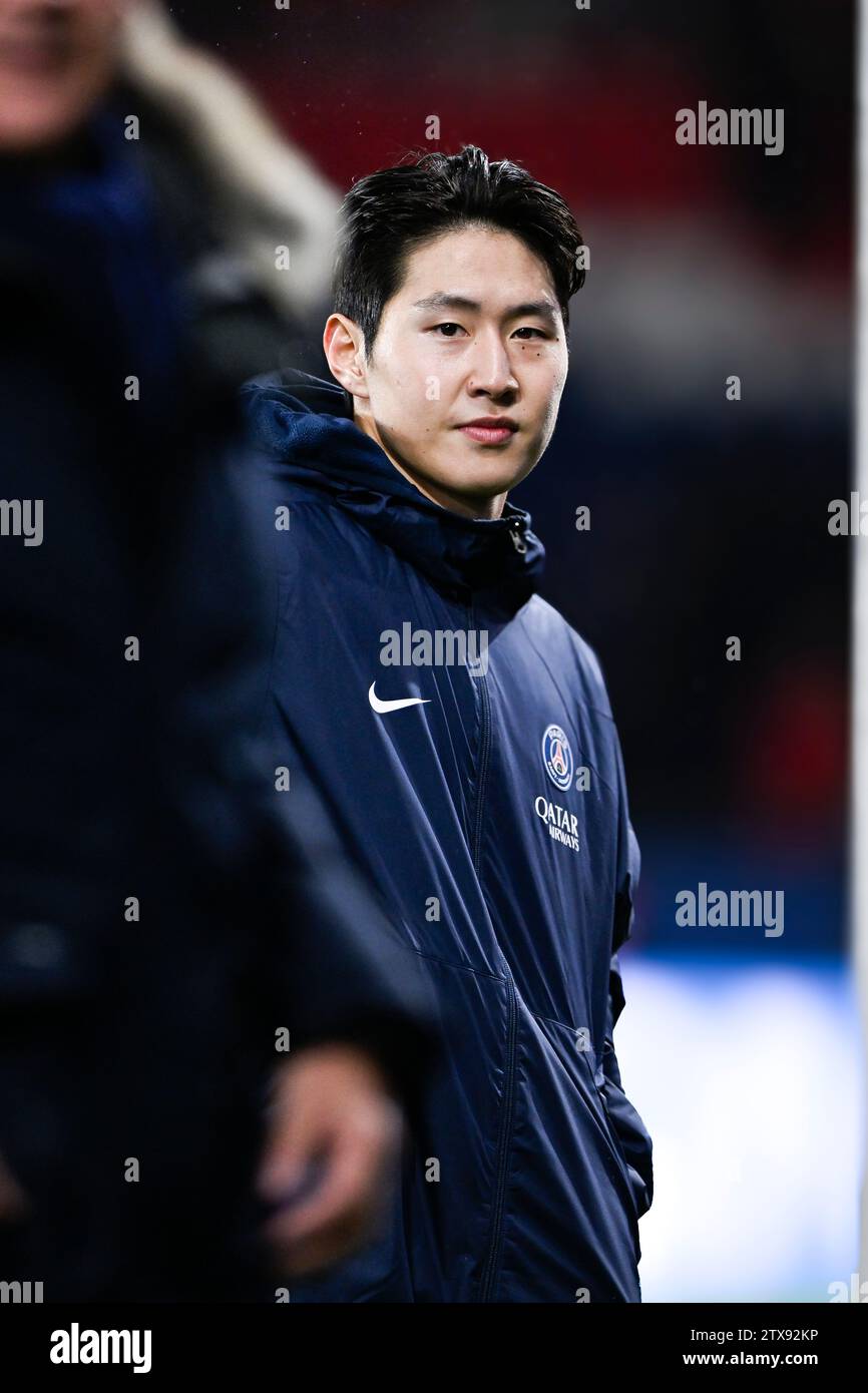 Paris, France. 20th Dec, 2023. Korean player Lee Kangin during the Ligue 1 football (soccer