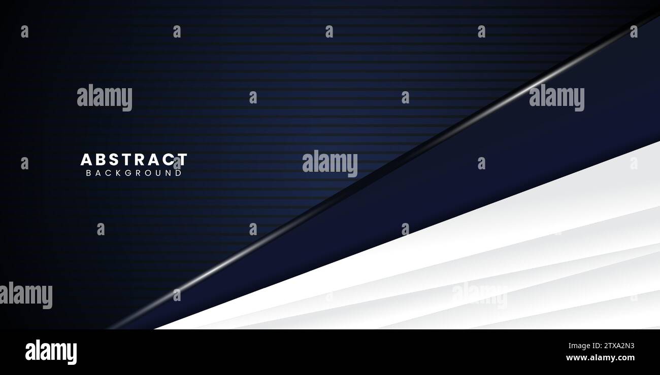 Modern Dark Blue and White background vector Stock Vector