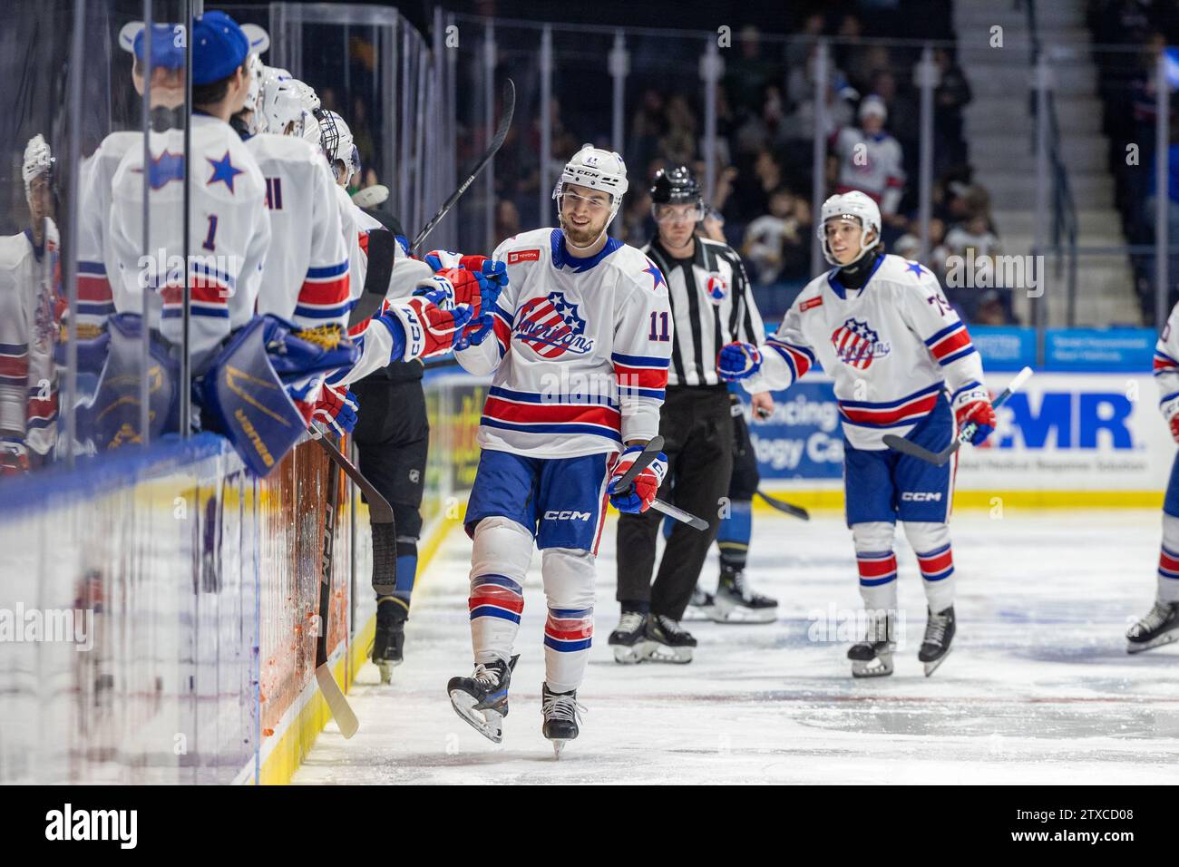 USA. 20th Dec, 2023. December 20th 2023: Rochester Americans forward ...