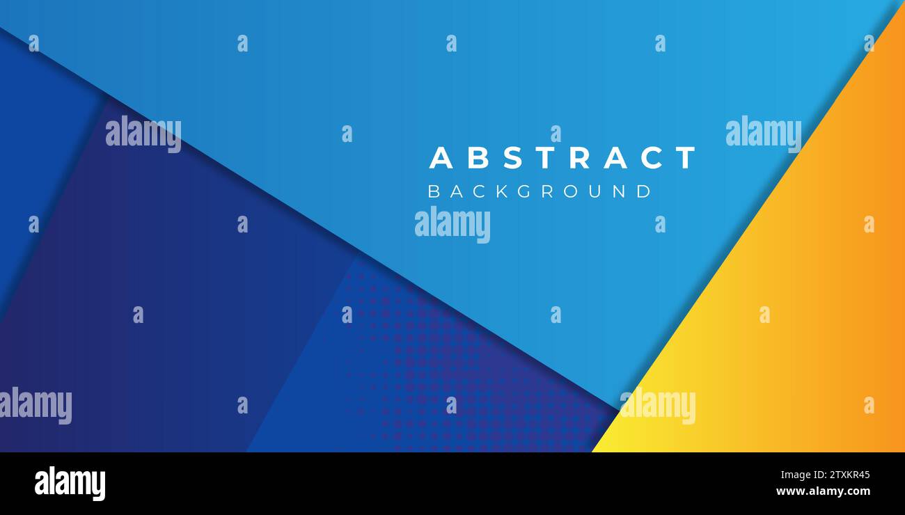 Geometric blue and orange background vector illustration Stock Vector ...