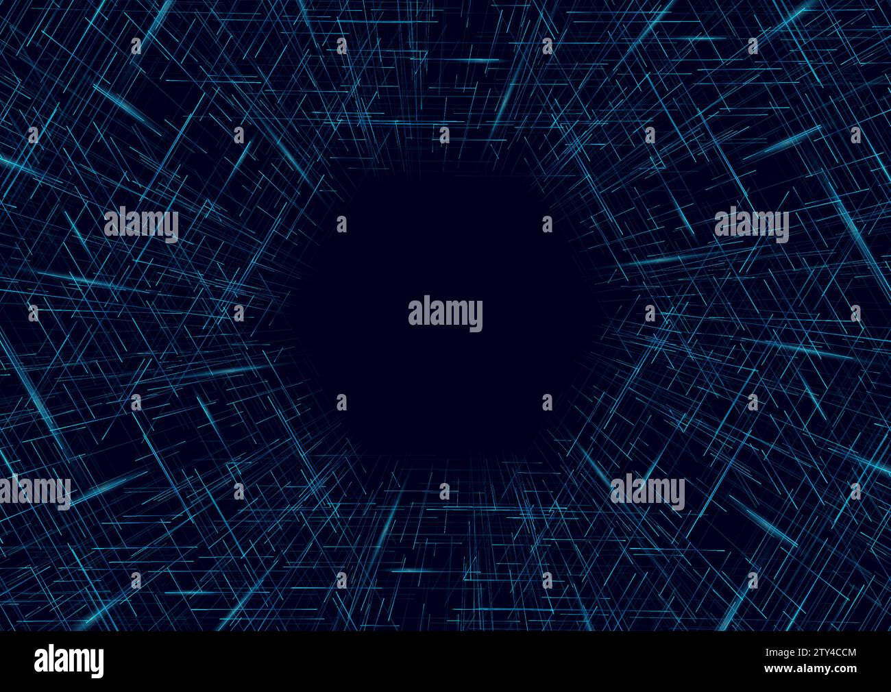 Blue minimal glowing lines abstract futuristic dark tech background ...