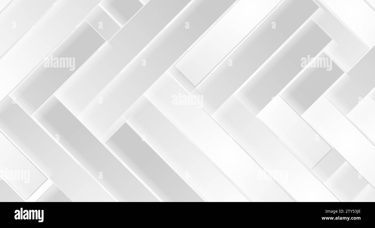 Geometric tech abstract background with grey white stripes. Minimal ...