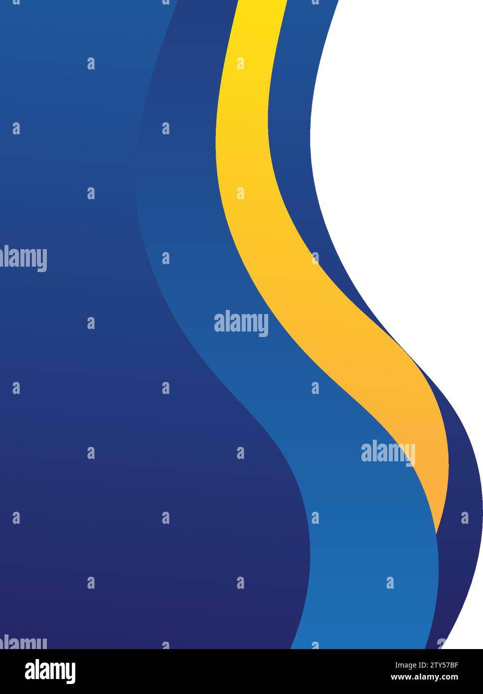 wavy blue orange background vector illustration Stock Vector Image ...