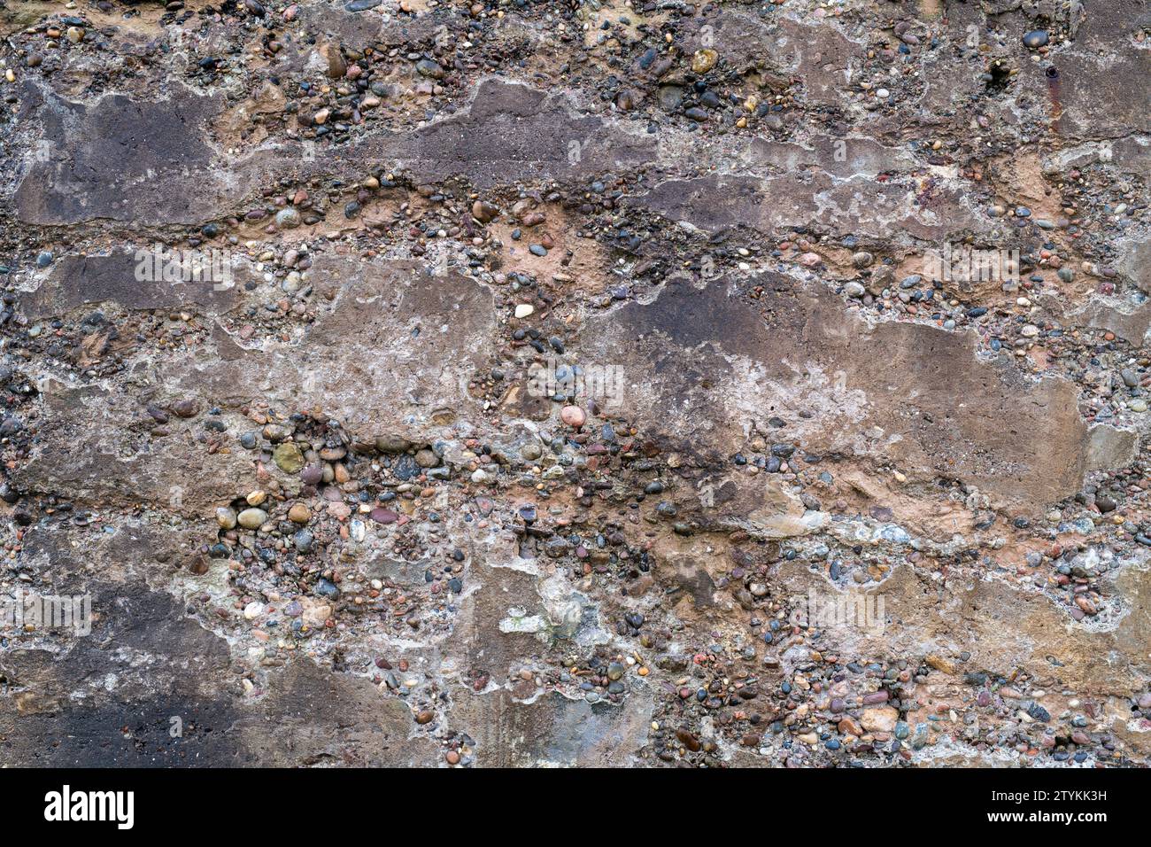 Harbour Wall Texture. Scotland Stock Photo