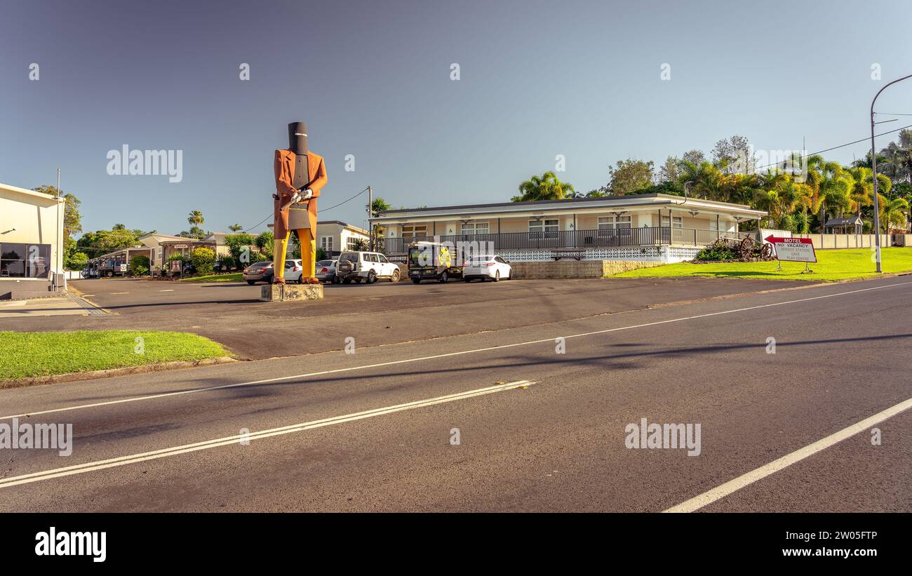 Maryborough, QLD, Australia The Big Ned Kelly statue Stock Photo Alamy