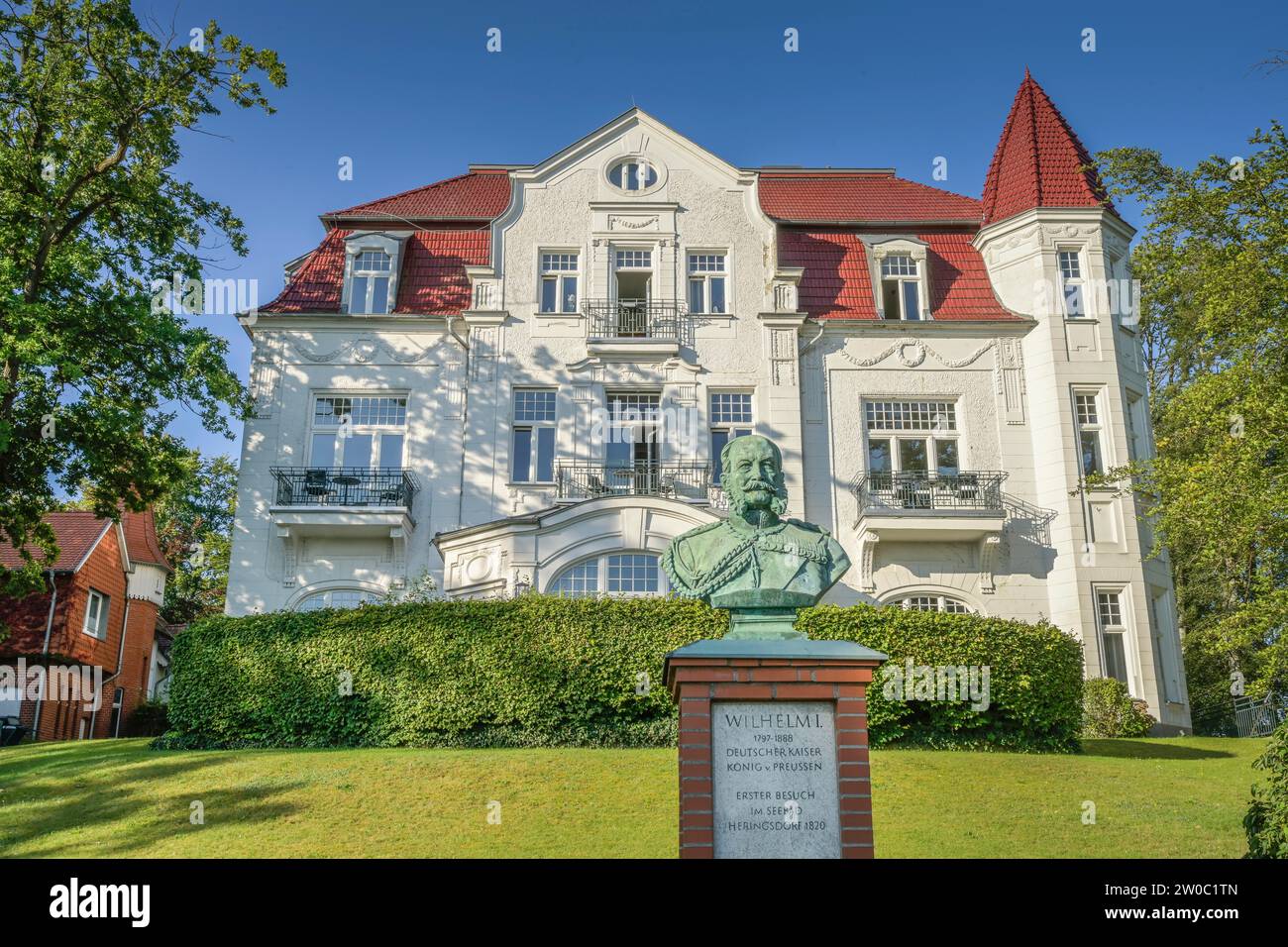 Büste Kaiser Wilhelm I., Villa Staudt, Delbrückstraße, Heringsdorf