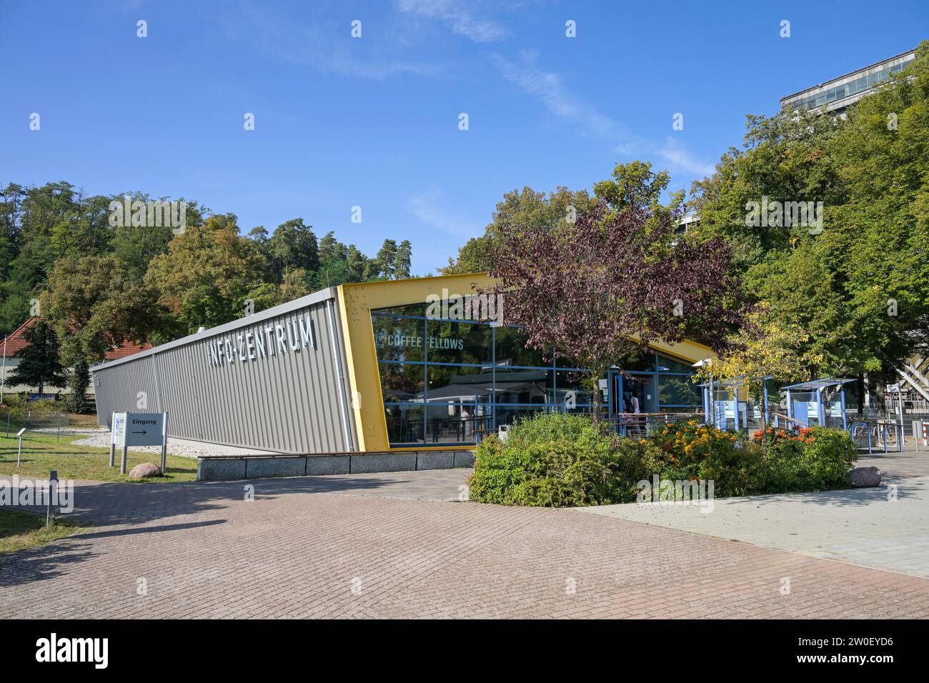 Infozentrum Schiffshebewerk, Niederfinow, Brandenburg, Deutschland Stock Photo