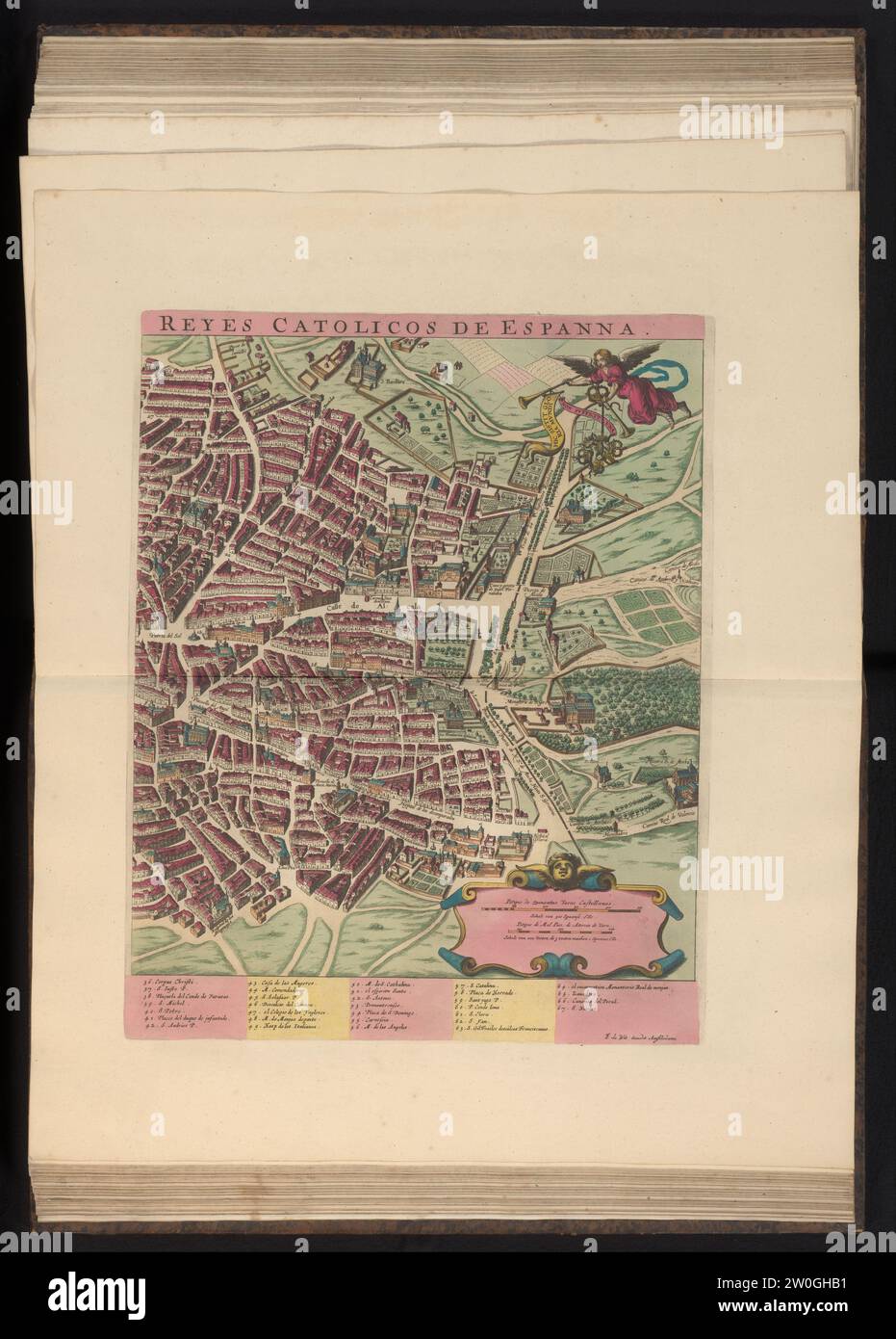 Maprid map, right part, 1640 - 1706 Right part of a map of the city of ...
