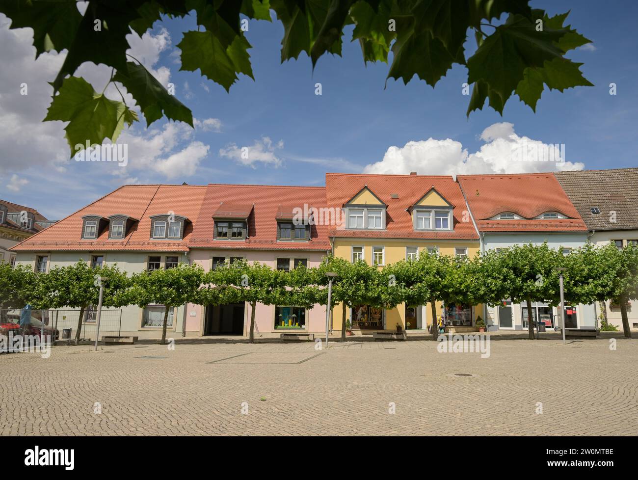 Altbauten, Marktplatz, Altstadt, Freyburg, Sachsen-Anhalt, Deutschland ...