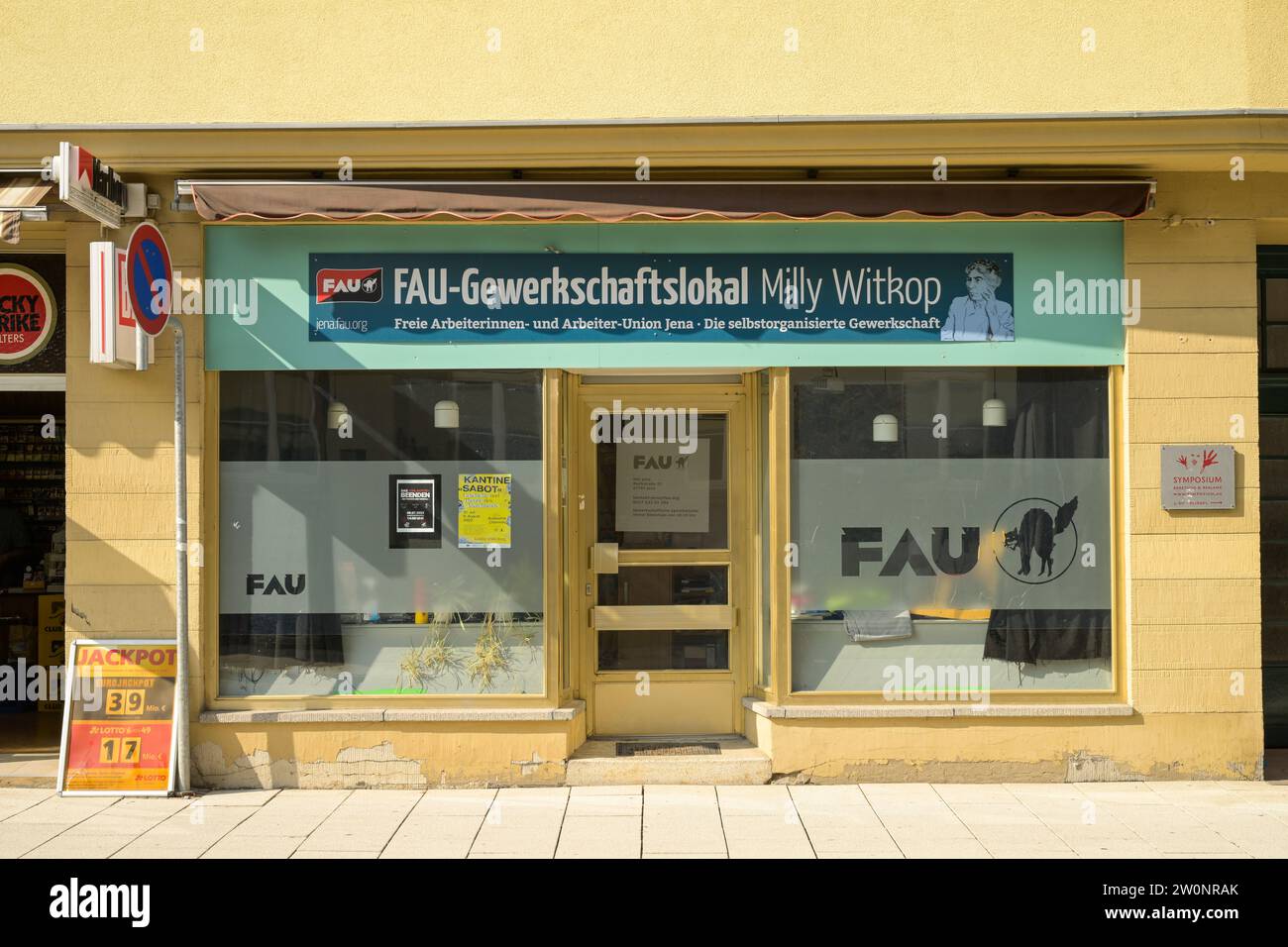 FAU Gewerkschaftslokal Milly Witkop, Bachstraße, Jena, Thüringen