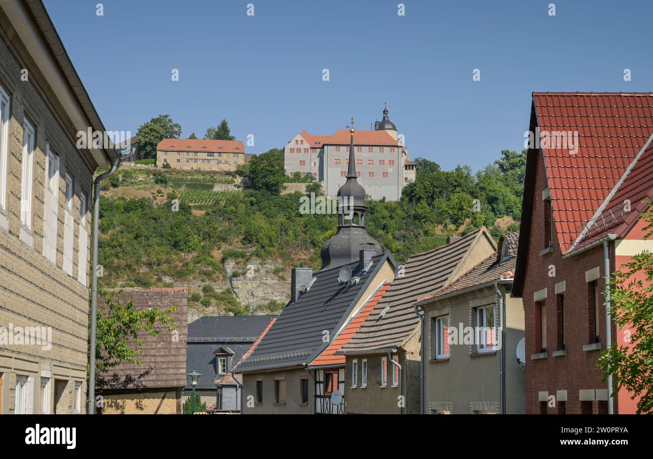 Stadtansicht, Altstadt, Dornburger Schlösser, Dornburg, Thüringen, Deutschland Stock Photo