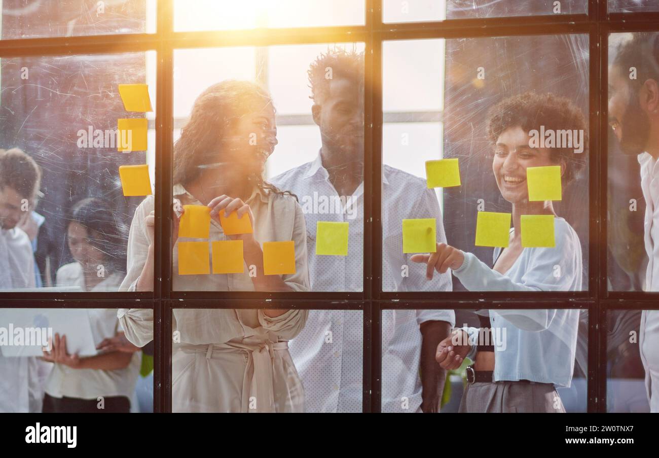 Startup and implementation of a small business project. Stock Photo