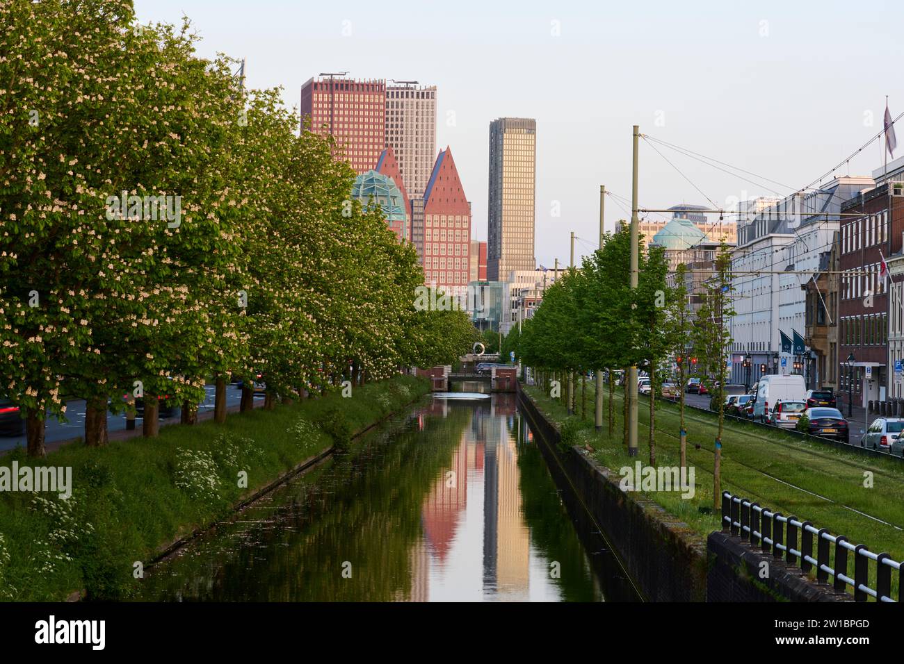 The skyline view with the towers of various ministries, apartments and