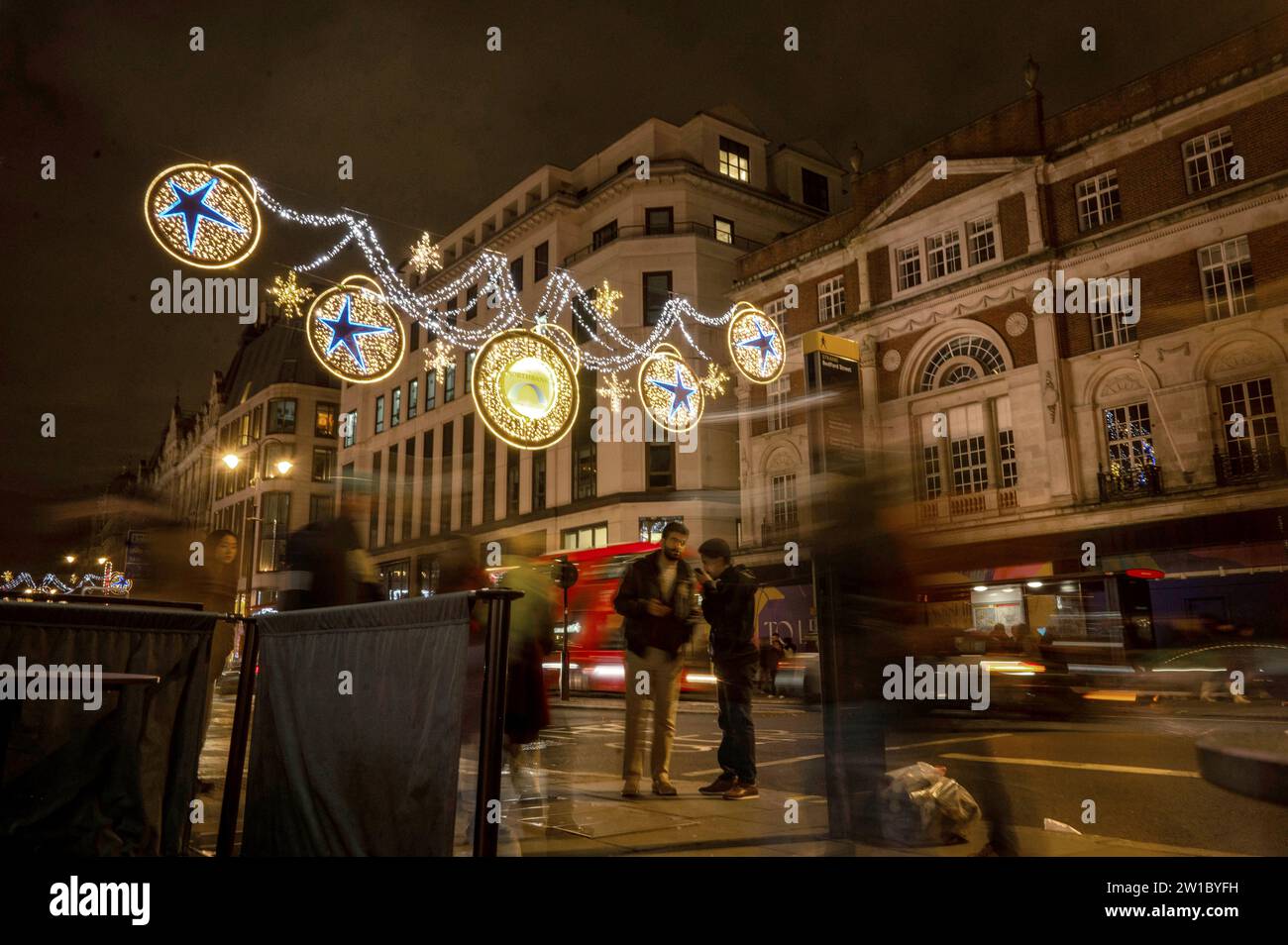 Christmas lights on The Strand in London, 2023 Stock Photo Alamy