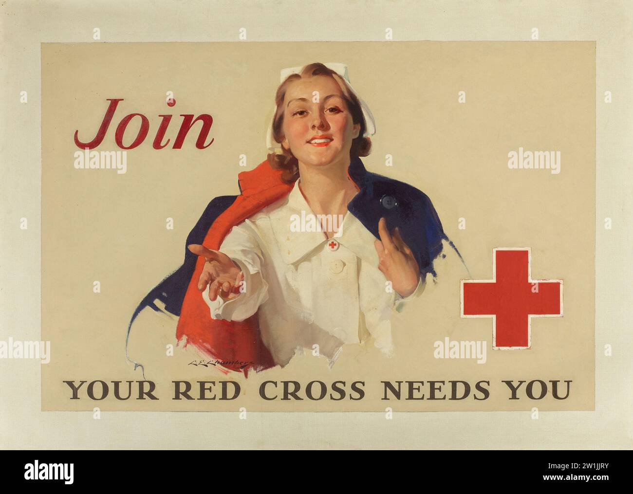 Charles Edward Chambers (American, 18831941). Join Your Red Cross