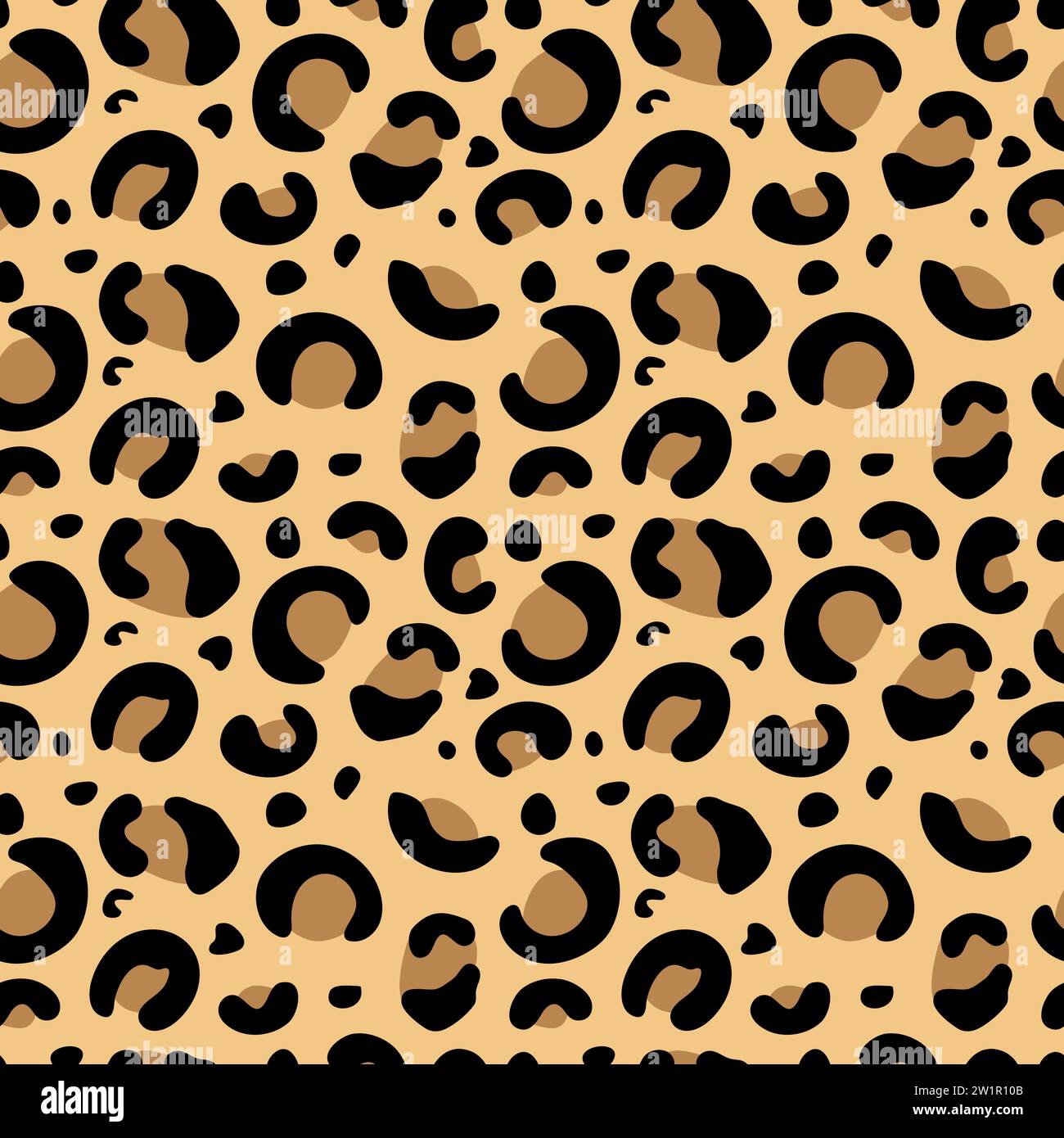 Blue Leopard Pattern Baby Seamless Fabric Design Pattern. Wrapping