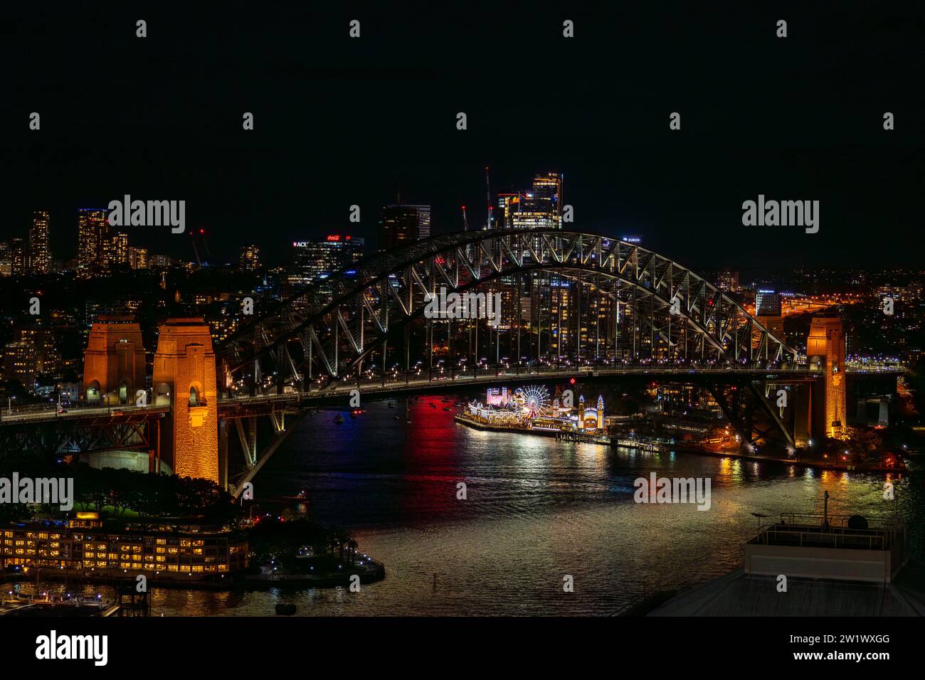 Sydney Harbour Bridge at Night Stock Photo - Alamy