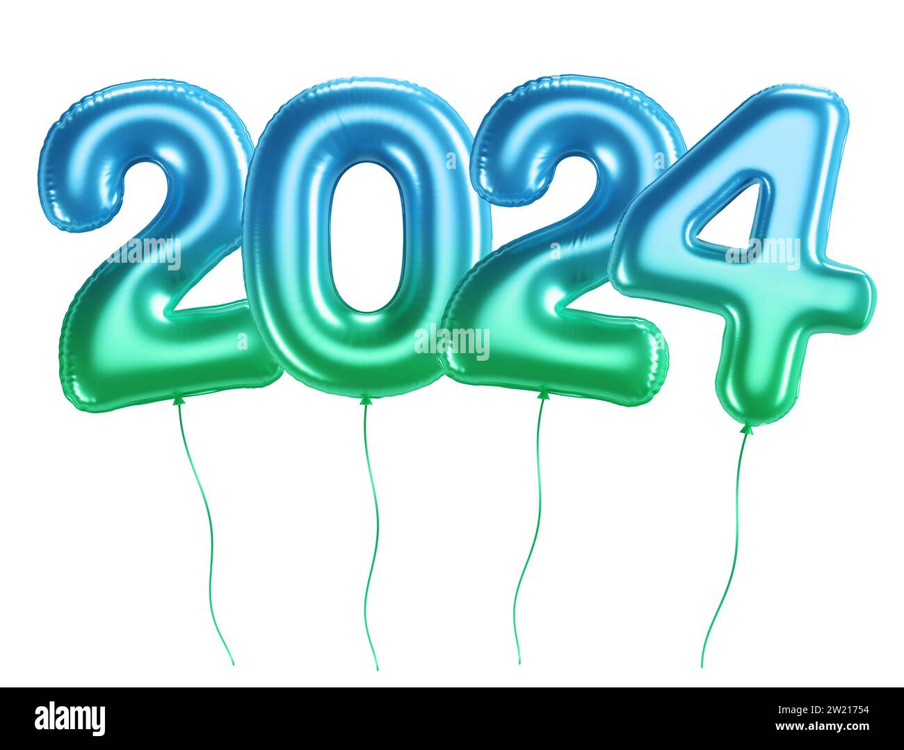 Holiday background happy new year 2024. Year numbers 2024 Green and
