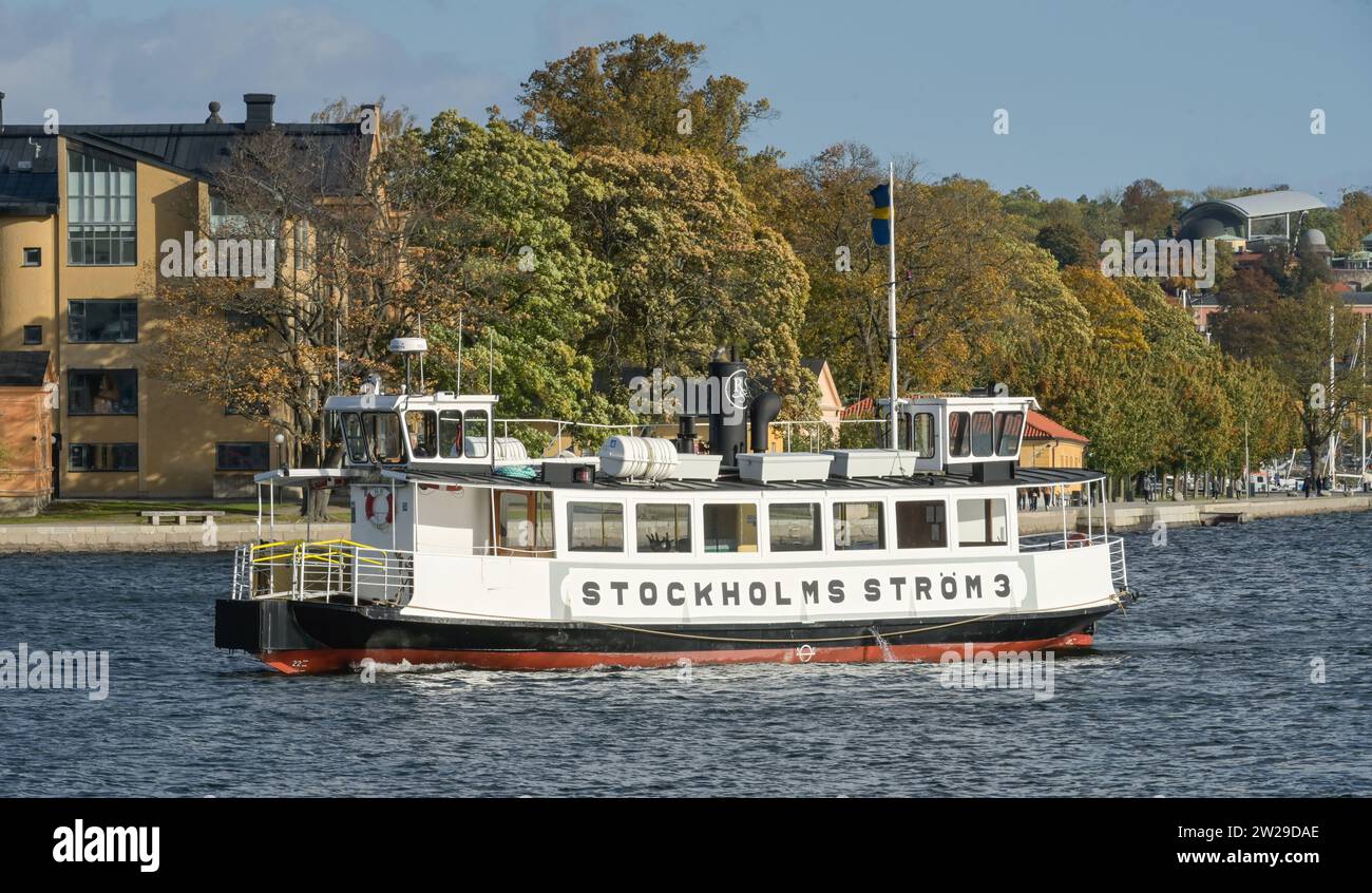 Fährschiff Ström 3, Stockholm, Schweden Stock Photo