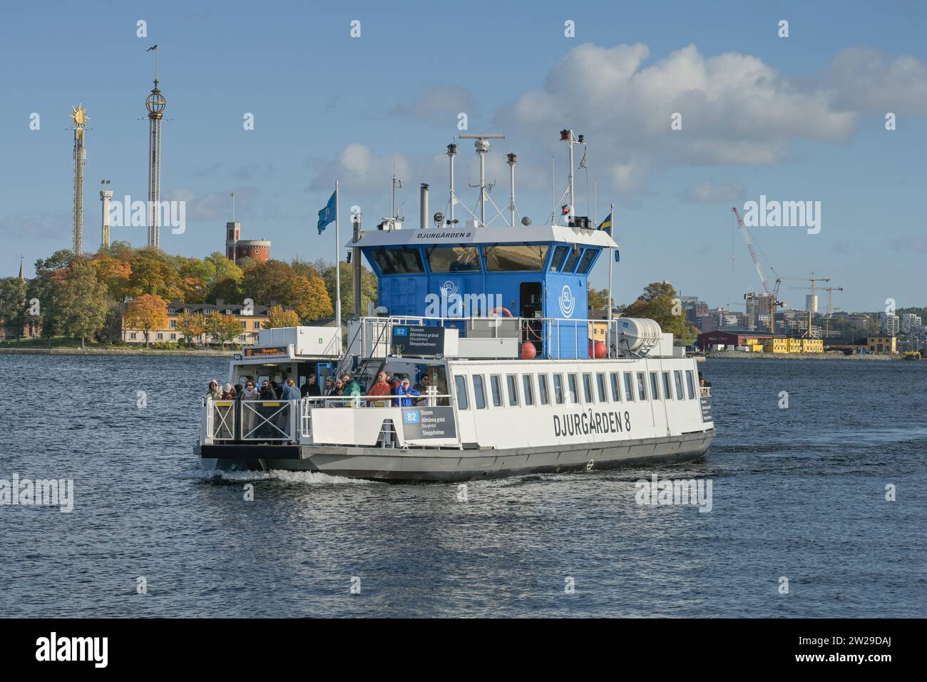 Fährschiff Djurgarden 8, Stockholm, Schweden Stock Photo