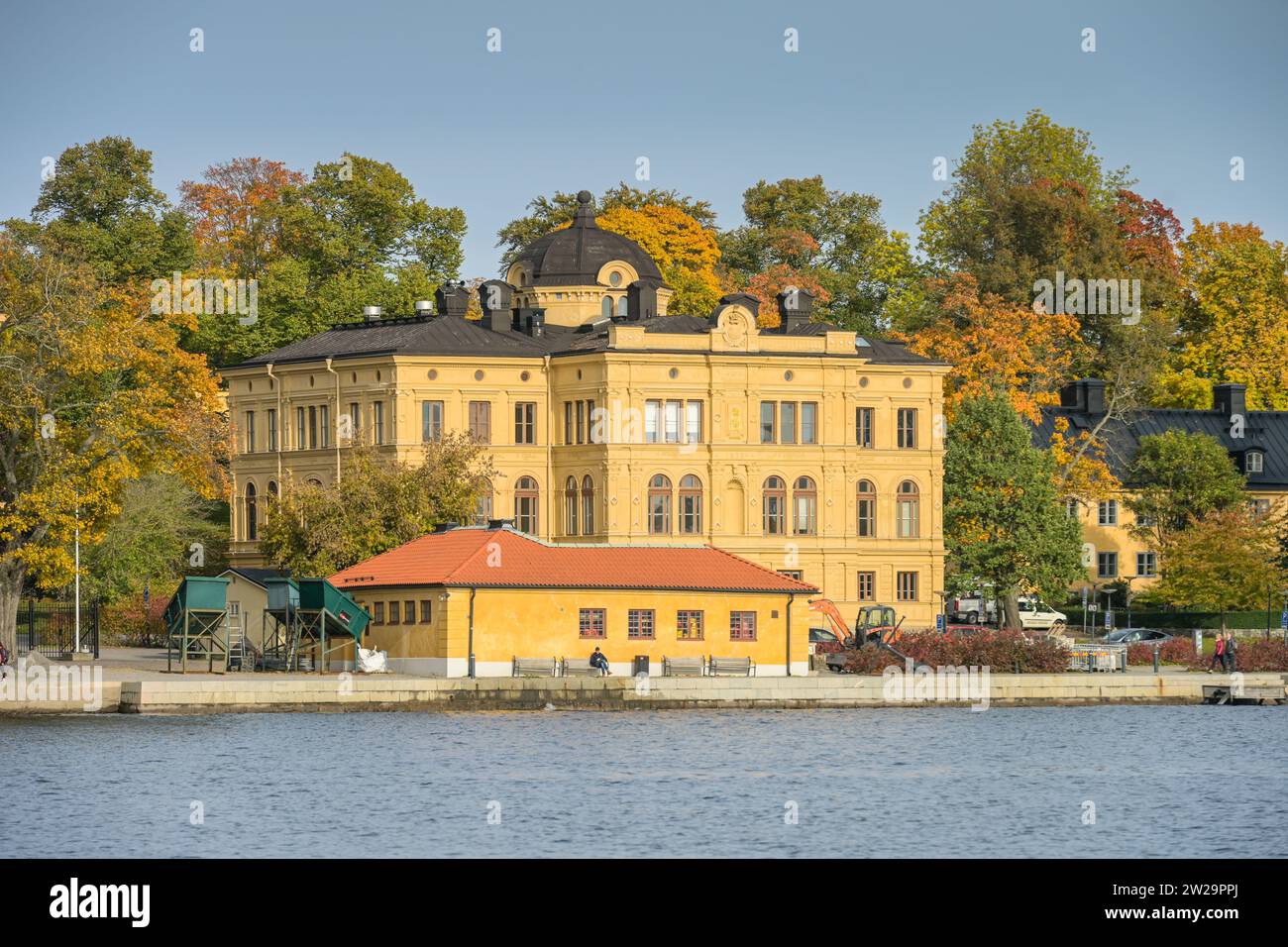 Villa, Kastellholmskajen, Insel Kastellholmen, Stockholm, Schweden Stock Photo