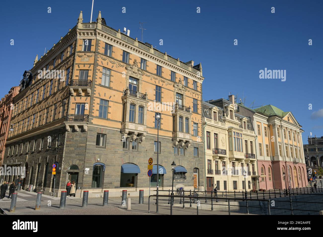 Gebäude am Strömgatan, Stockholm, Schweden Stock Photo
