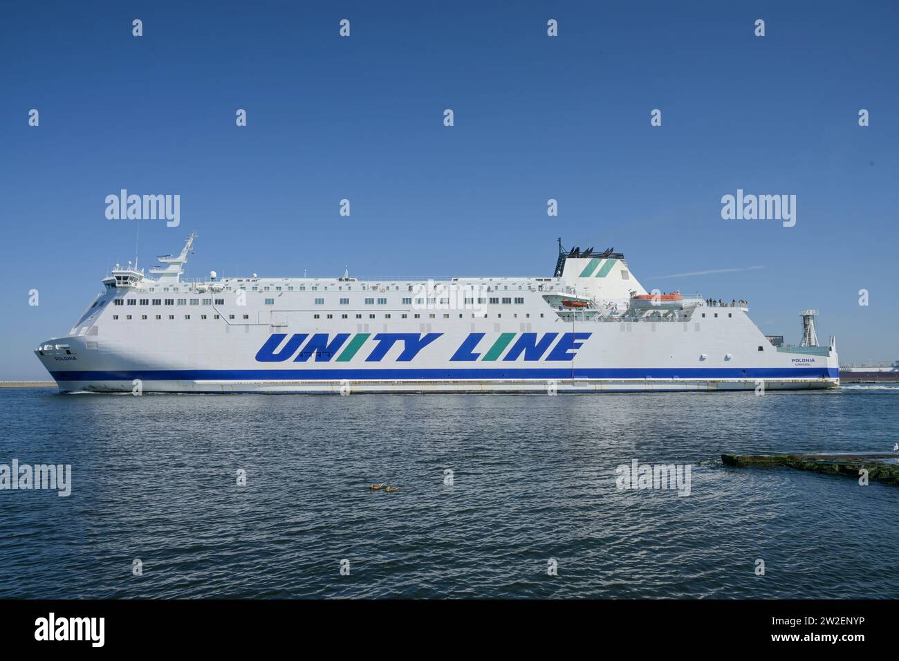 Fährschiff Unity Line, Ostsee, Swinemünde, Woiwodschaft Westpommern ...