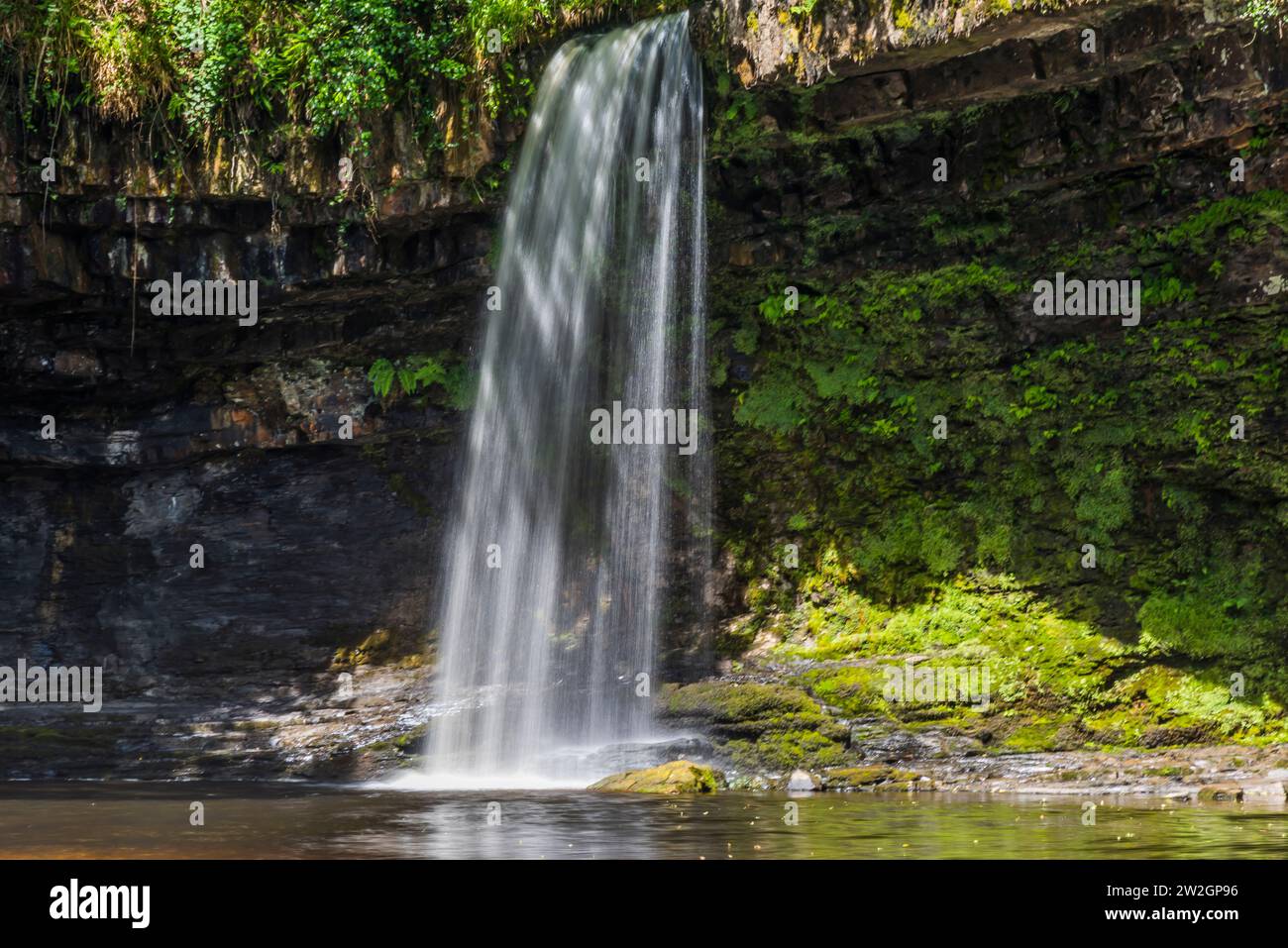 Landscape, Scwd Gladis, (Lady Falls), Waterfalls, Wales, UK. Stock Photo