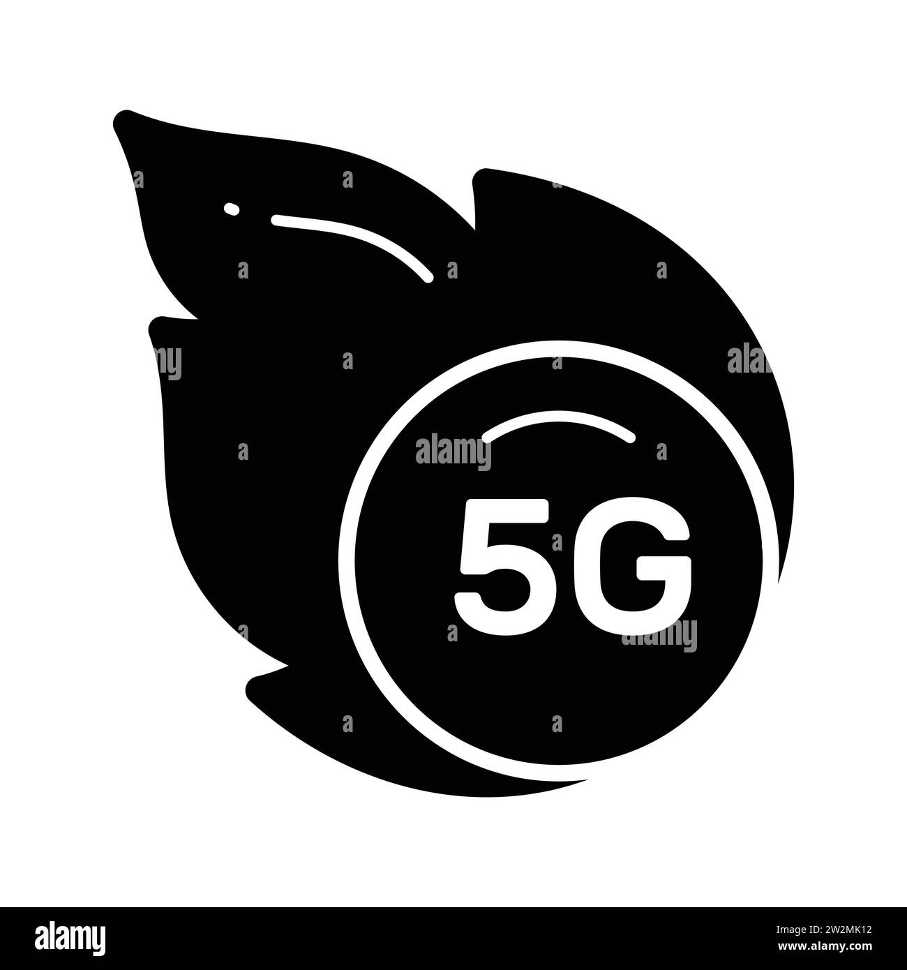 Beautifully designed vector of 5G technology in trendy style, premium icon Stock Vector