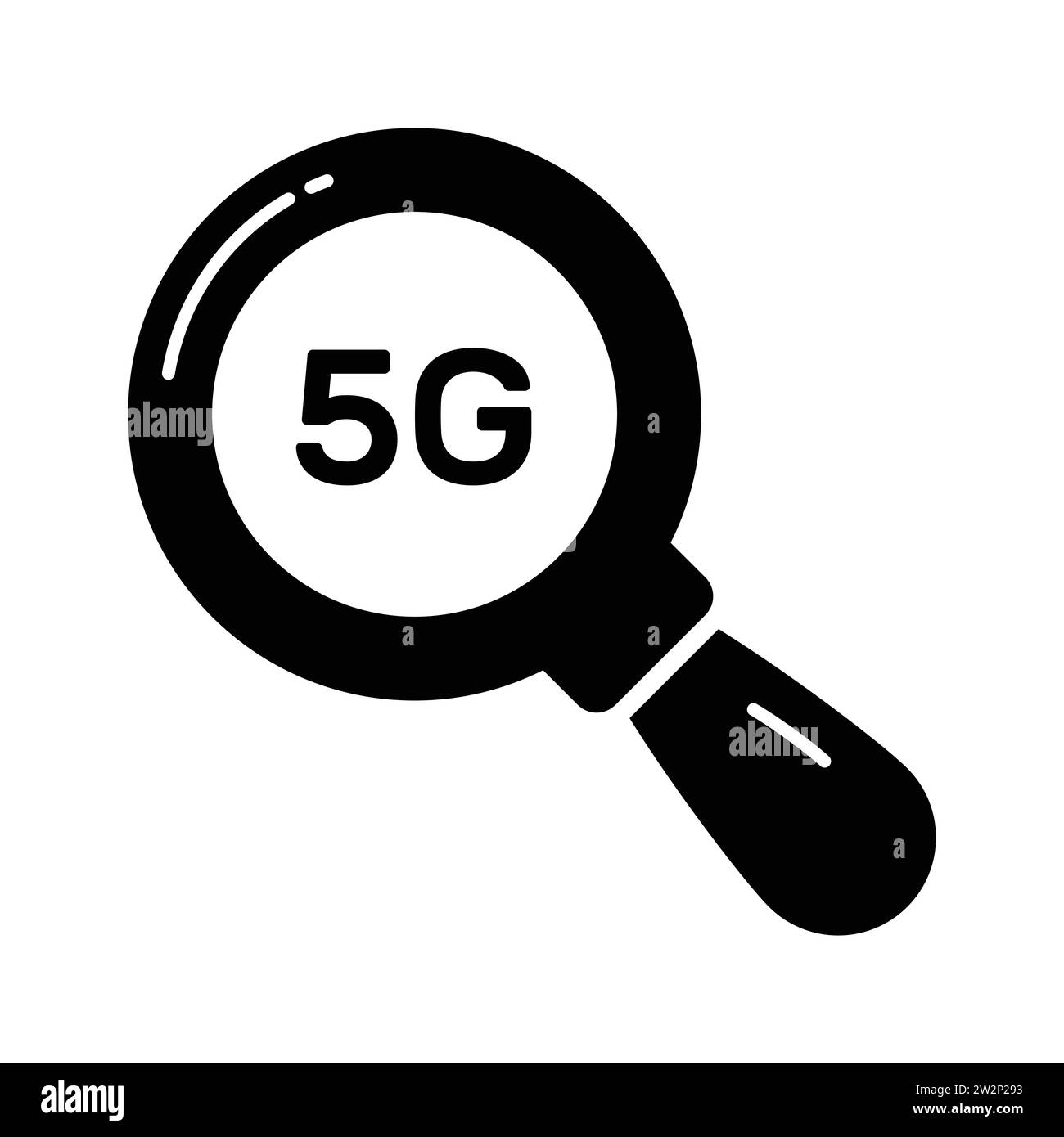 5G network technology search vector, premium icon ready to use Stock Vector