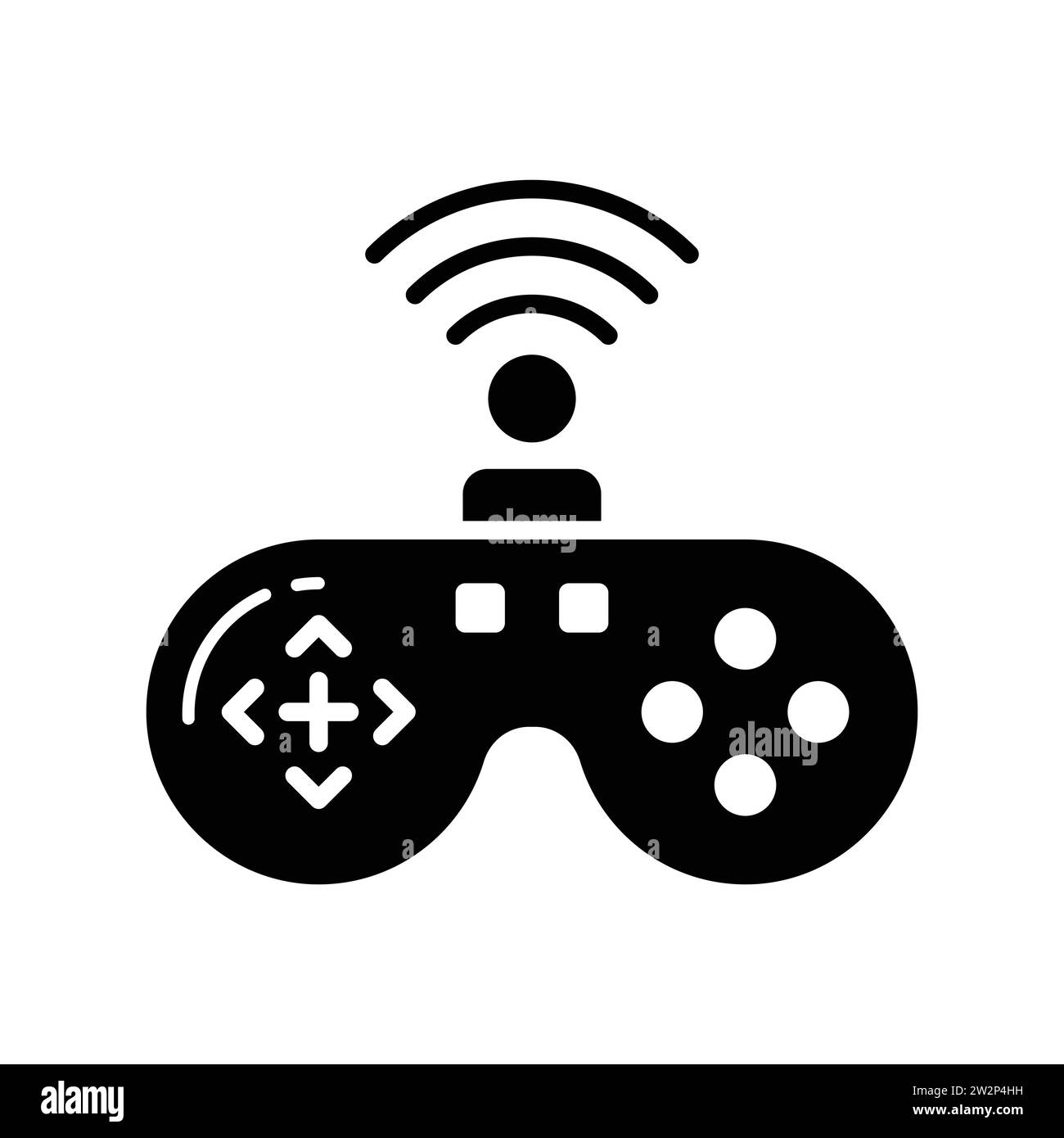 Check this wireless gamepad vector design in modern style, premium icon Stock Vector