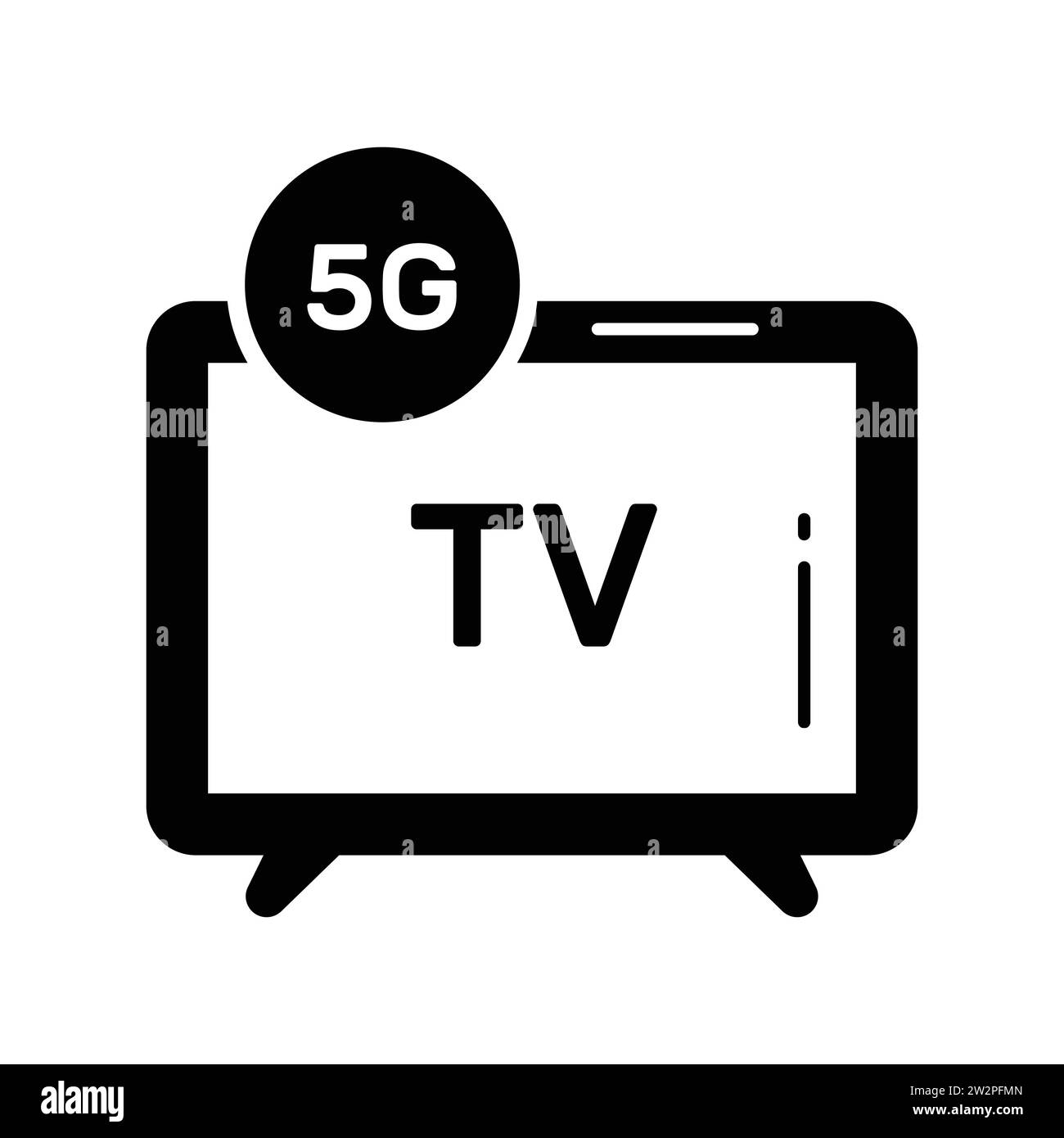 Beautifully designed vector of smart tv in trendy style, editable icon Stock Vector