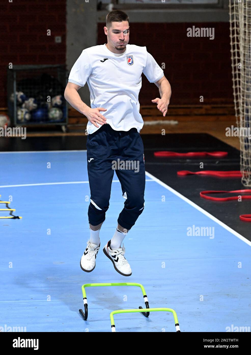 Zagreb, Hrvatska. 21st Dec, 2023. Croatian Handball Team during