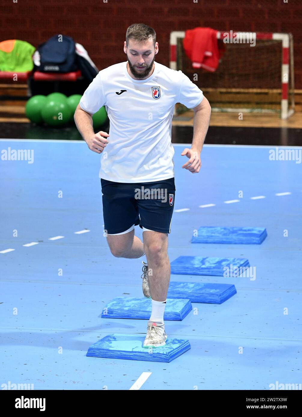 Zagreb, Hrvatska. 21st Dec, 2023. Croatian Handball Team during