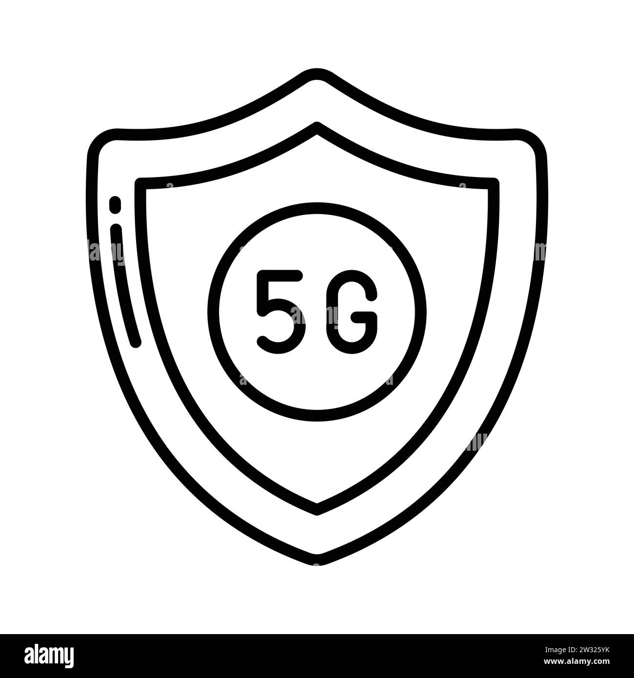 Carefully designed 5G network icon in trendy style, 5G technology vector Stock Vector
