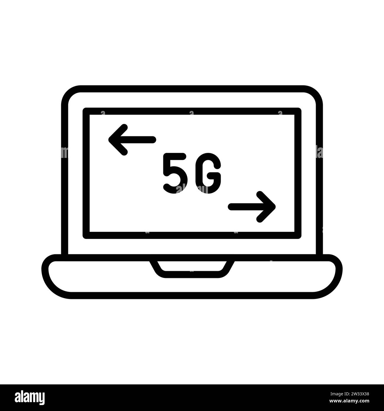 Carefully crafted vector of 5G technology, icon of 5G network in editable style Stock Vector