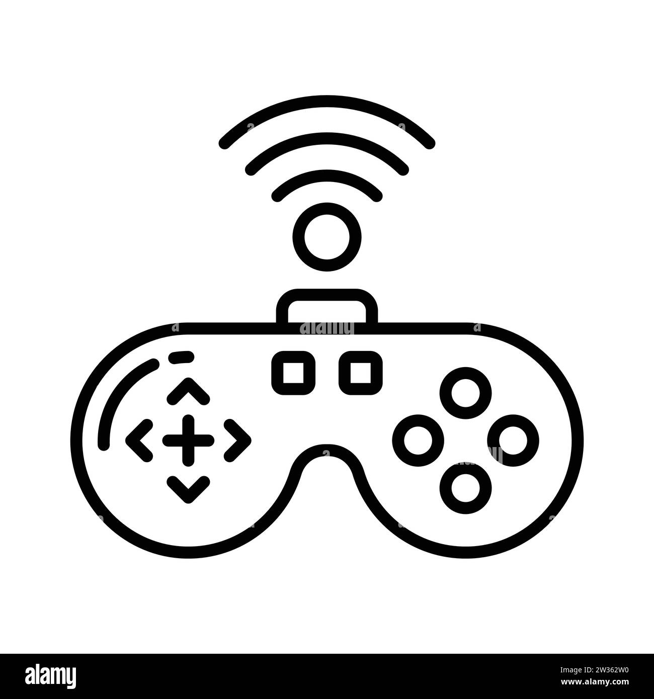 Check this wireless gamepad vector design in modern style, premium icon Stock Vector